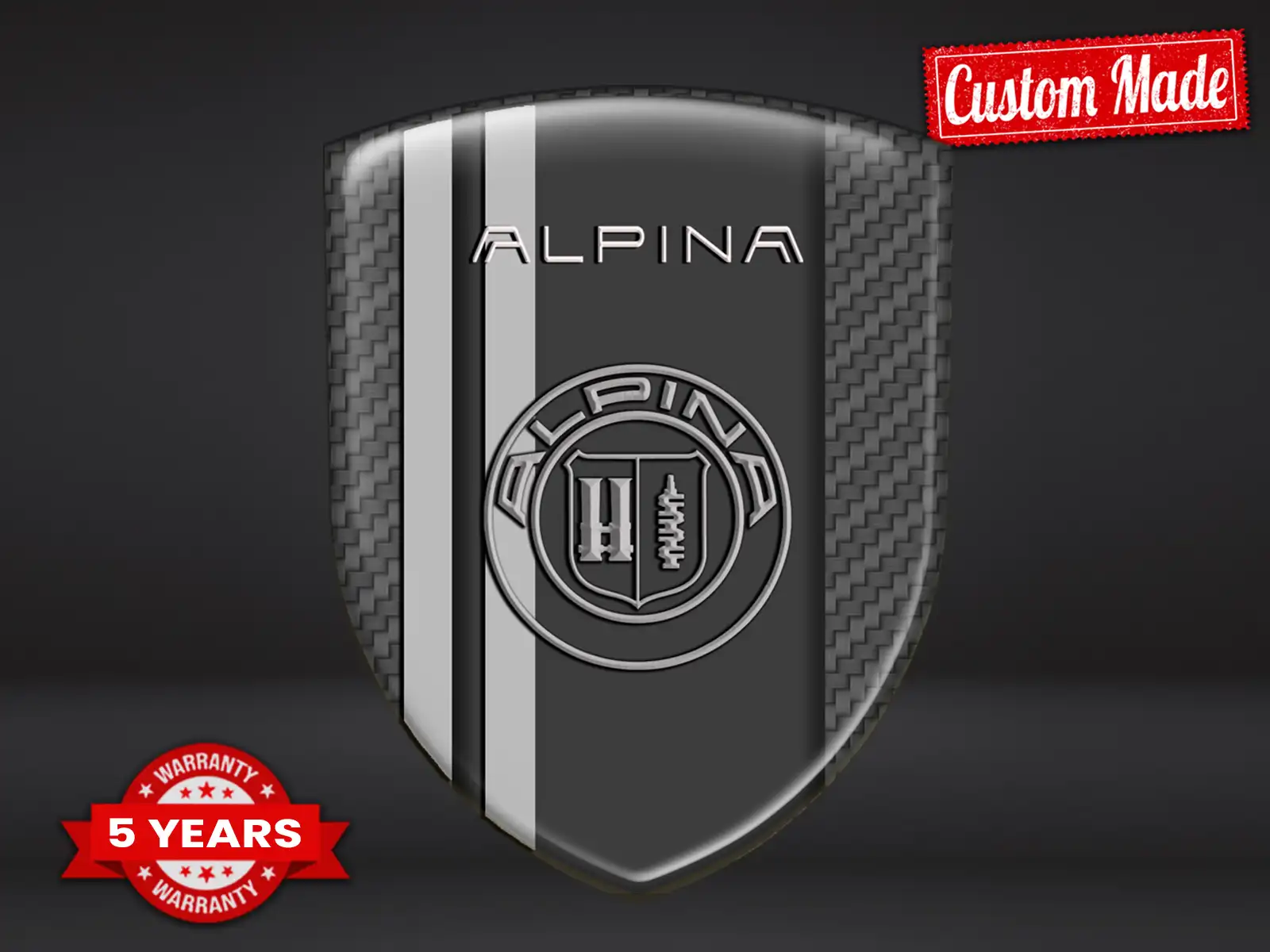 Alpina Autoembleme Robust Hochwertig Professionell